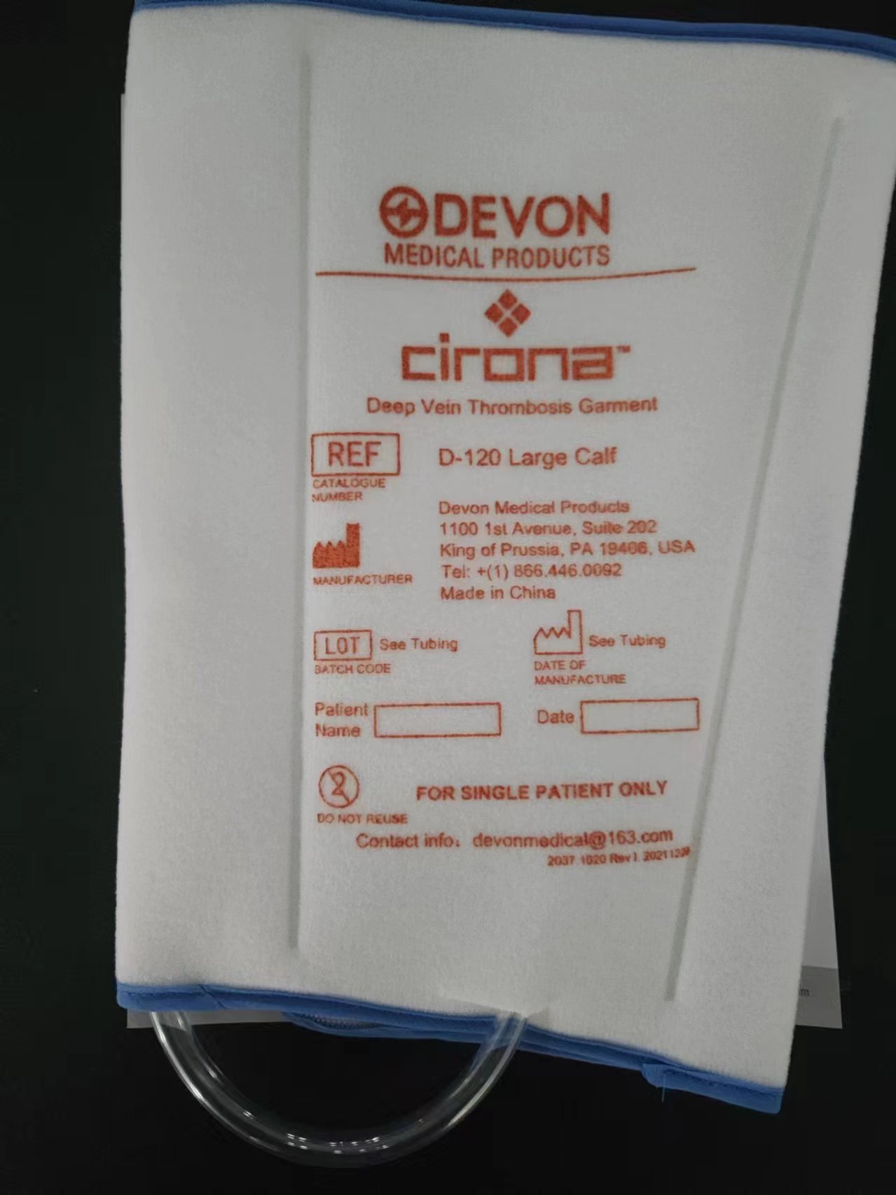 Medical compression sleeve and garment accessory product photo