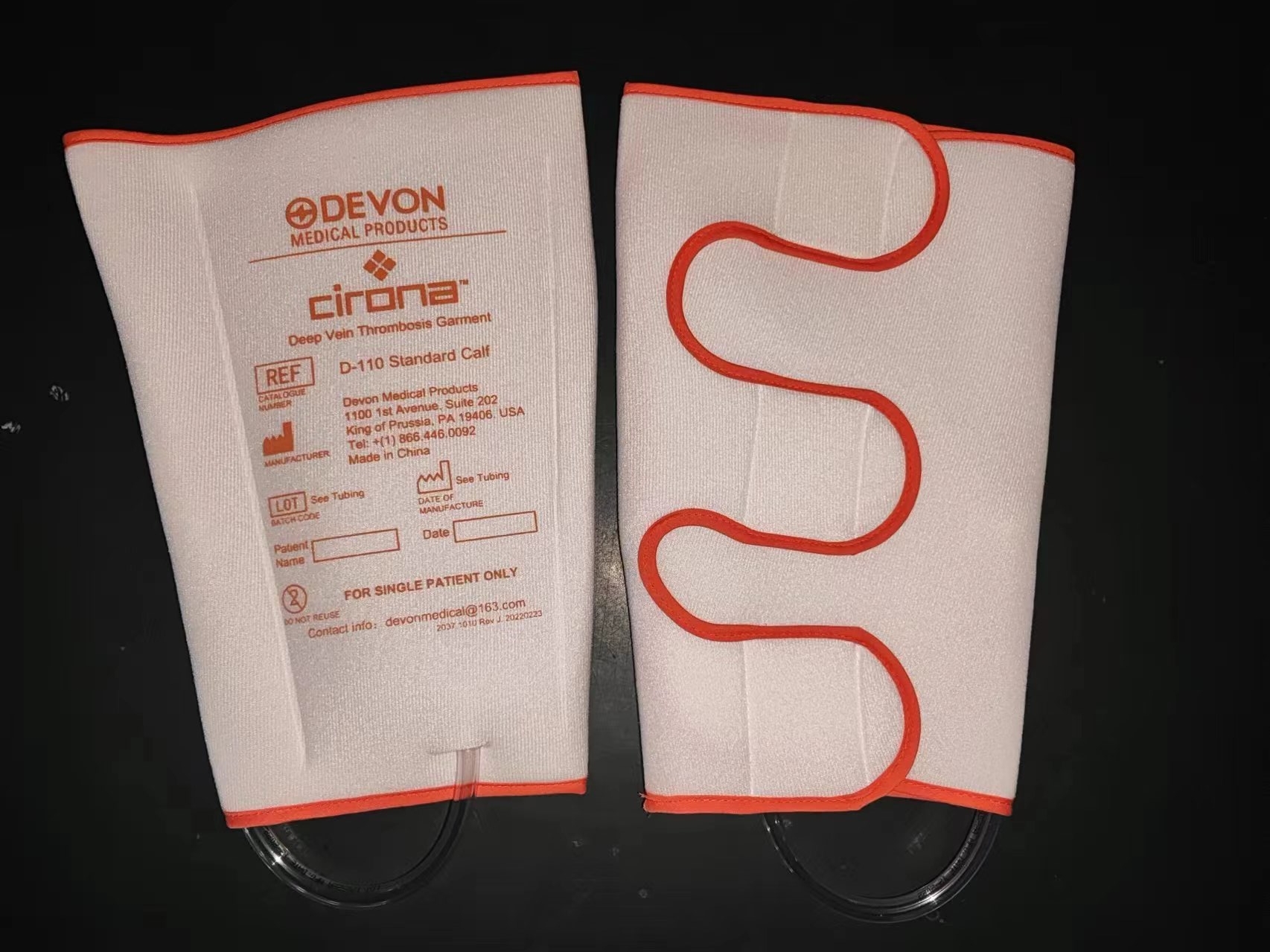 Medical compression sleeve and garment accessory product photo