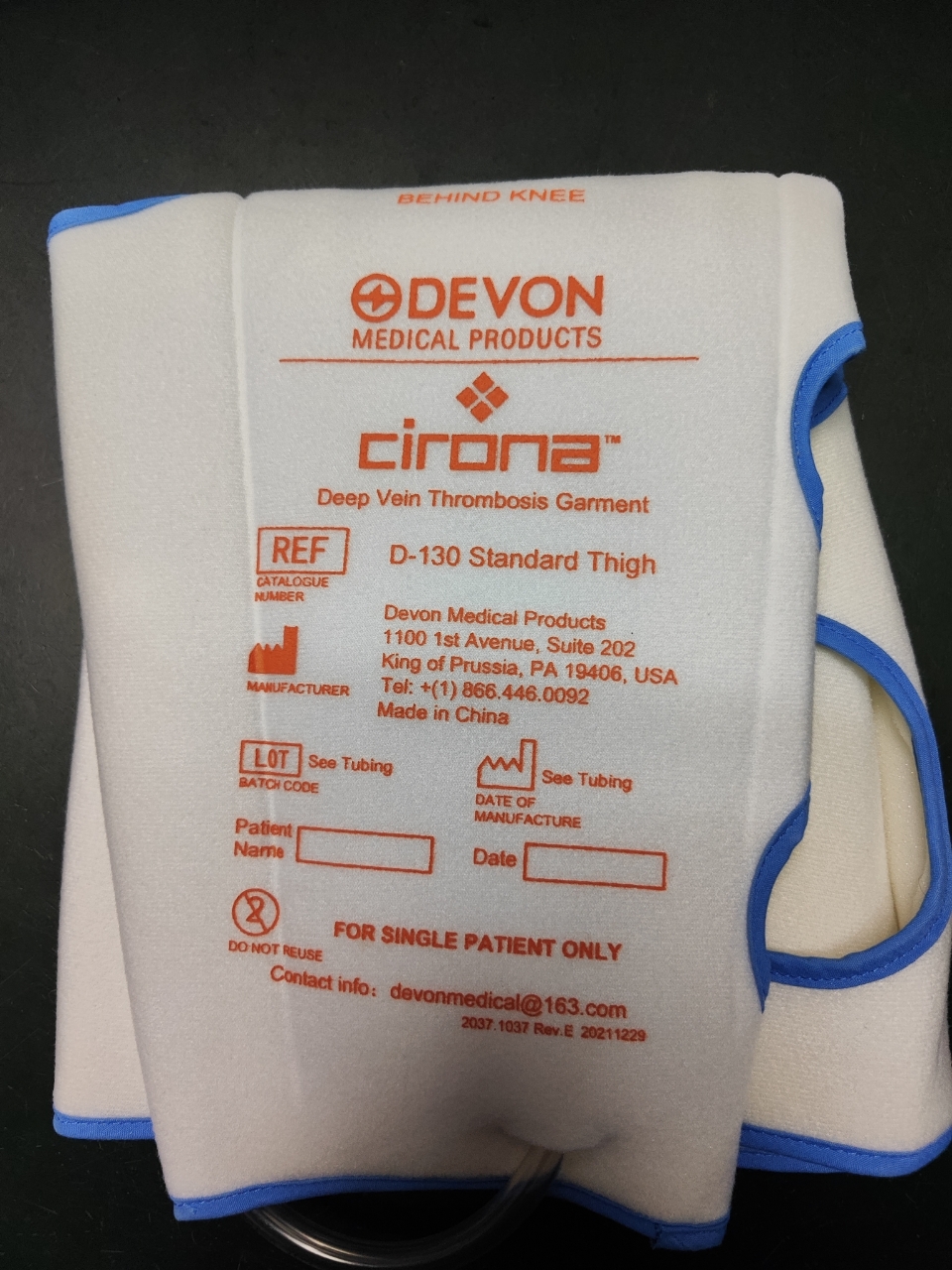 Medical compression sleeve and garment accessory product photo