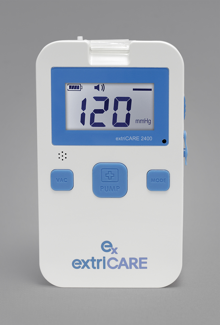 Negative pressure wound therapy pump, canister and dressing application photo