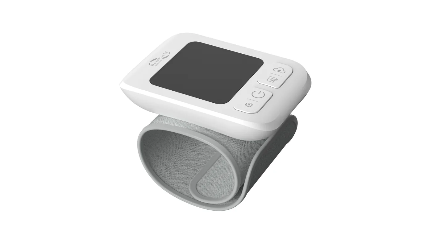 Electronic blood pressure monitor with backlit screen for home use