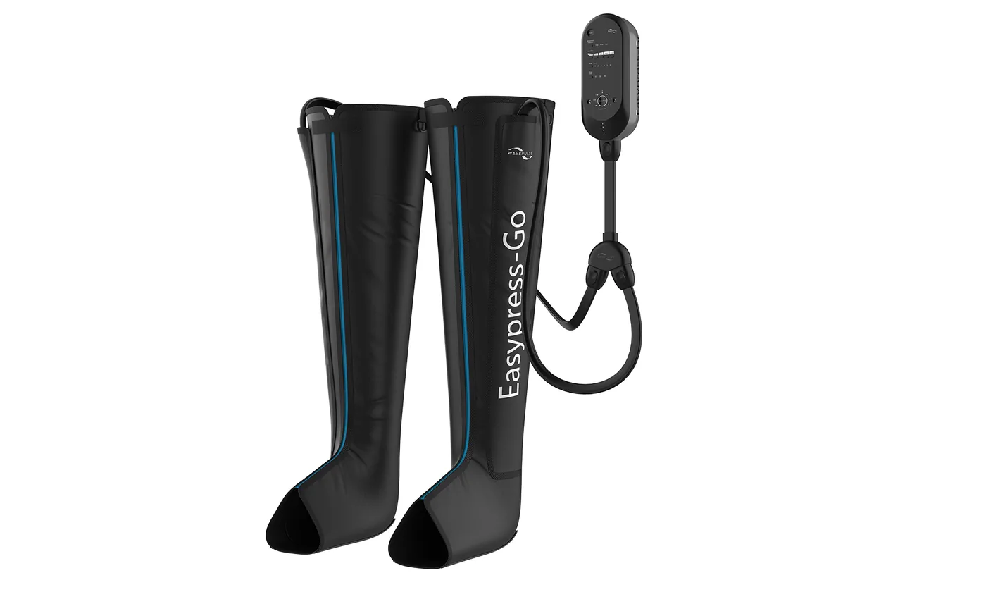 EP-GO air compression recovery system with leg garments